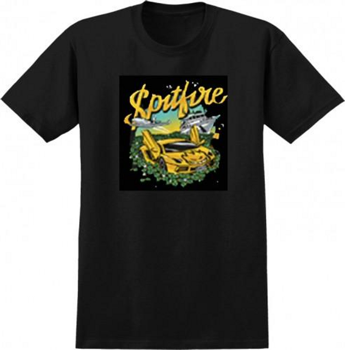 Spitfire Billionaire S/S - Black - Men's T-Shirt