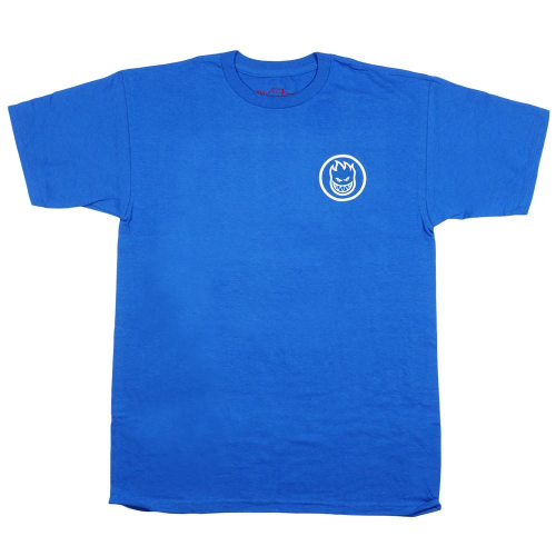 Spitfire Classic Swirl S/S - Royal Blue/White - Men's T-Shirt