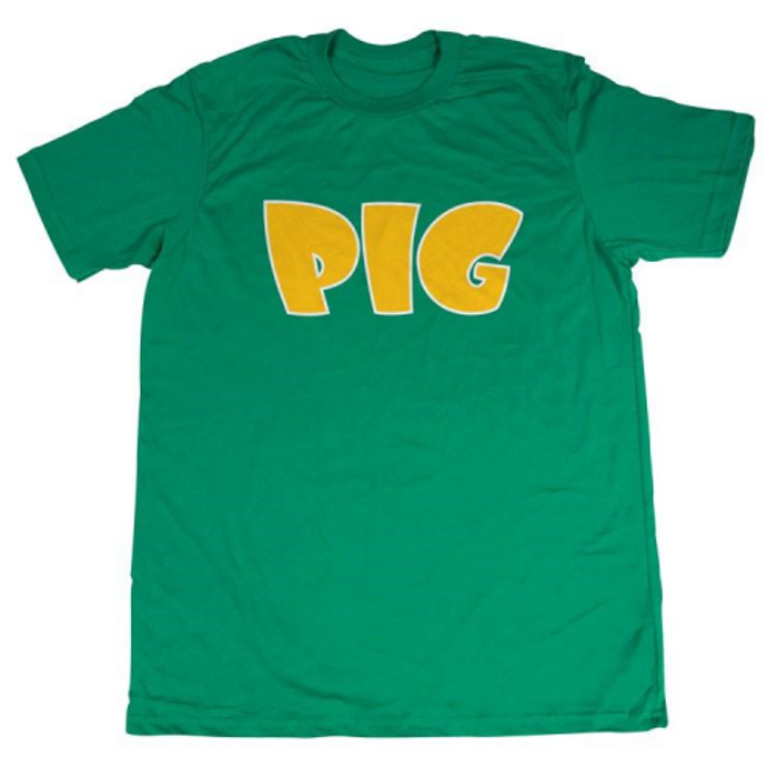 Pig Tee - Green/Yellow - Men's T-Shirt