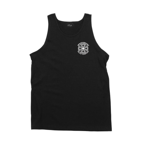 Independent Bauhaus Cross Regular Fit Tank Top - Black - Mens T-Shirt