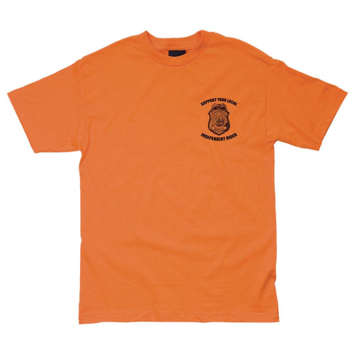 Independent Badge Regular S/S - Orange - Men's T-Shirt