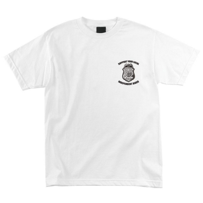 Independent Badge Regular S/S - White - Men's T-Shirt