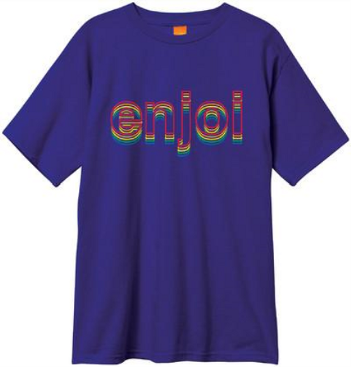 Enjoi Outline S/S - Purple - Men's T-Shirt