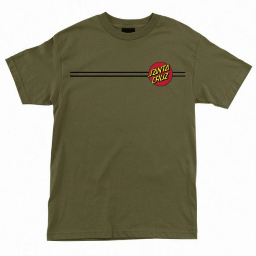 Santa Cruz Classic Dot Regular S/S - Military Green - Men's T-Shirt