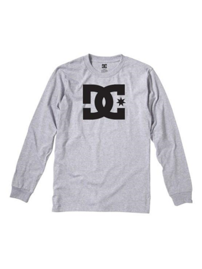 DC Star L/S - Heather Grey - Men's T-Shirt