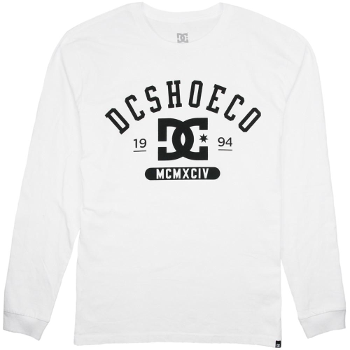 DC Flowker L/S - White/Black WBN0 - Men's T-Shirt