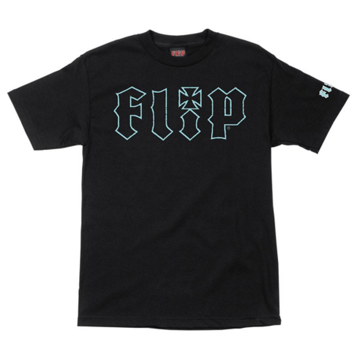 Flip HKD Crackle Regular S/S Shirt - Black - Mens Shirt