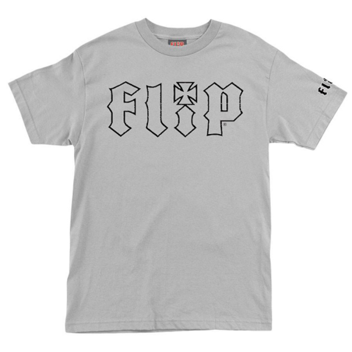 Flip HKD Crackle Regular S/S Shirt - Light Grey - Mens Shirt