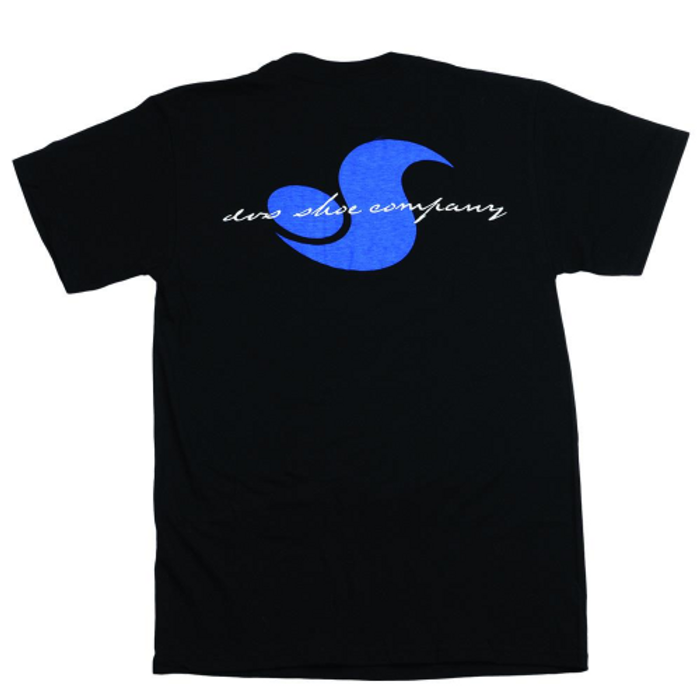 DVS Classic Script S/S - Black/Blue 002 - Men's T-Shirt