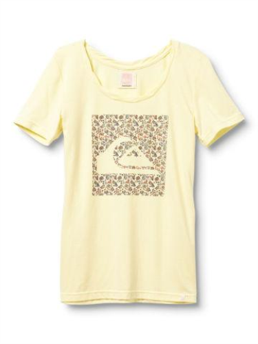 Quiksilver Sun Dotty Crew Tee - Yellow - Womens Shirt