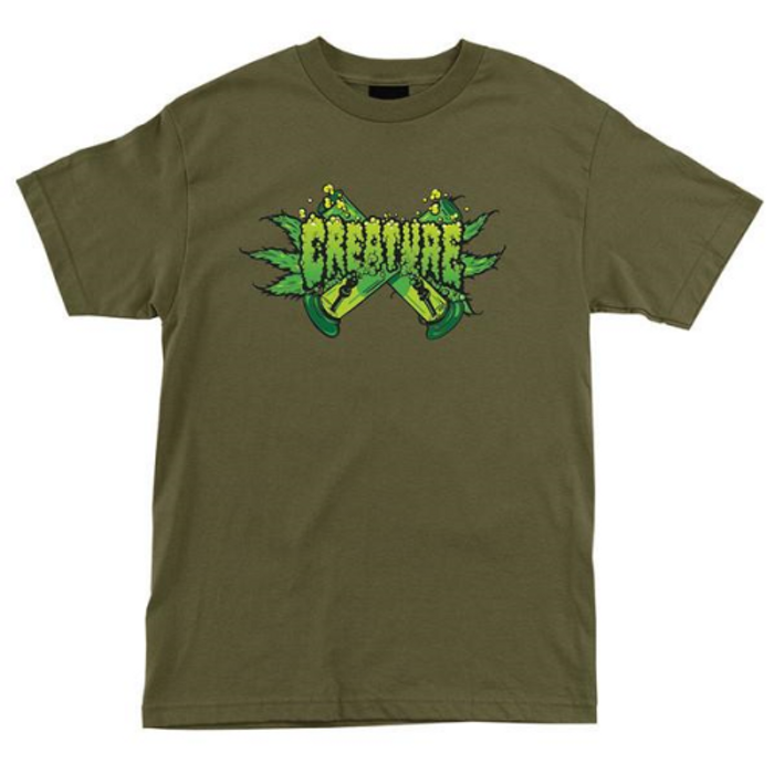 Creature OG Kush Regular S/S - Military Green - Men's T-Shirt