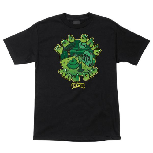 Creature Eat Shit Regular S/S - Black - Men's T-Shirt