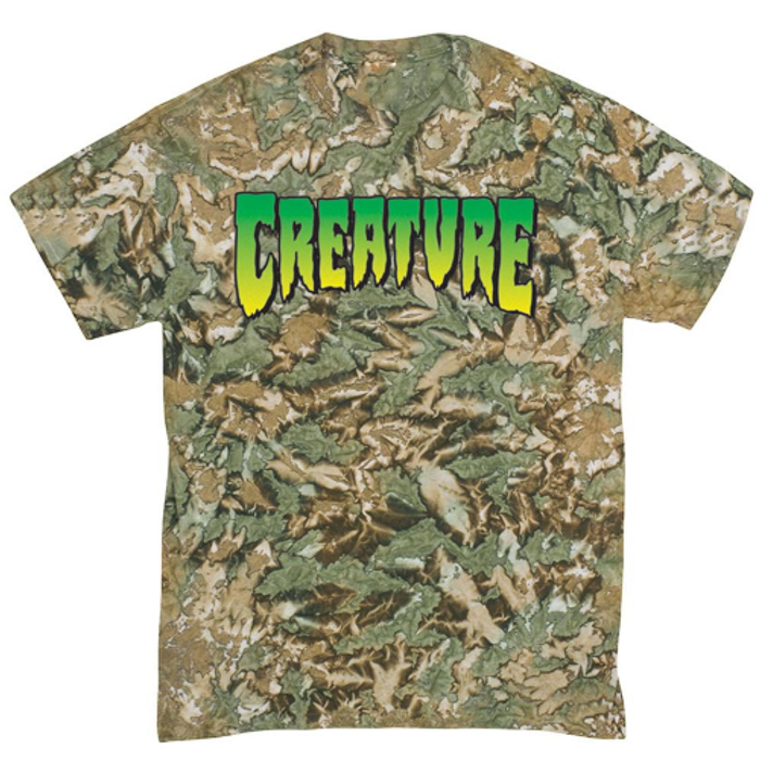 Creature Logo Regular S/S - Camouflage Green - Men's T-Shirt