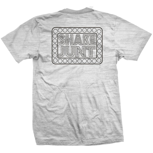 Shake Junt Box Logo S/S - White Burnout - Men's T-Shirt