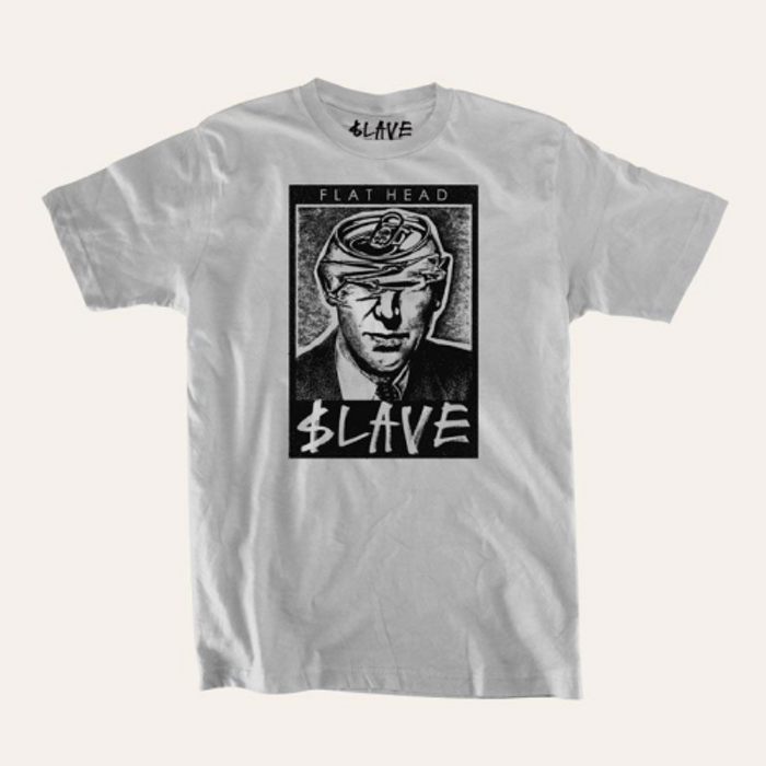 Slave Flat Head S/S - Silver - Men's T-Shirt