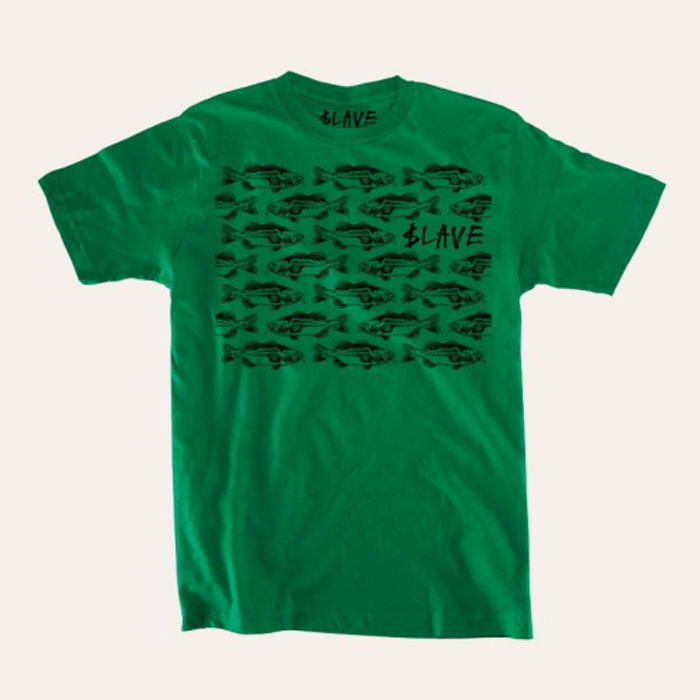 Slave Bass Destruction S/S - Green/Black - Men's T-Shirt