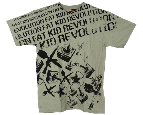 FKR Geeked Up S/S - Army Green - Men's T-Shirt