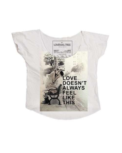 Love Nail Tree Love Doesn't Always Feel Like This Crop Tee - Natural - Womens Shirt