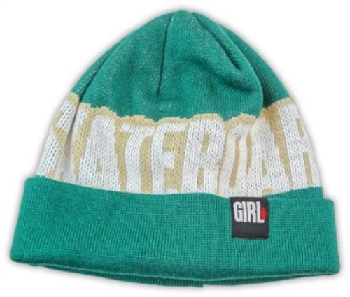 Girl Big Weave - Teal/Cream - Men's Beanie