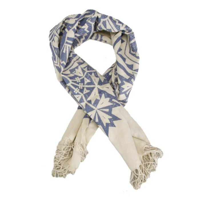 Obey Ornamental Scarf - Women's Scarf - Blue