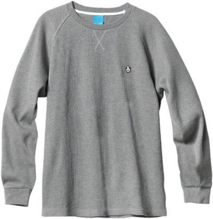 Enjoi Heavy Peter L/S Knit Top - Heather Grey - Men's Sweatshirt