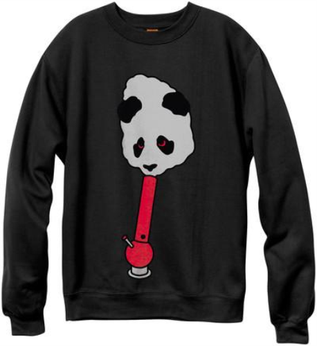 Enjoi Bonghead Crew Fleece - Black - Men's Sweatshirt