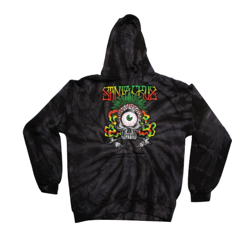Santa Cruz Rasta Tribe Pullover Hooded L/S - Spider Black - Men's Sweatshirt
