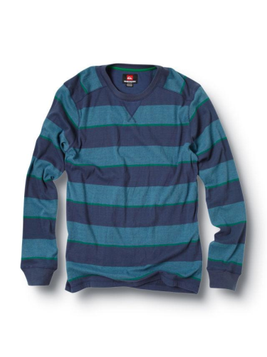 Quiksilver Snit Stripe Sweater - Blue - Mens Sweatshirt