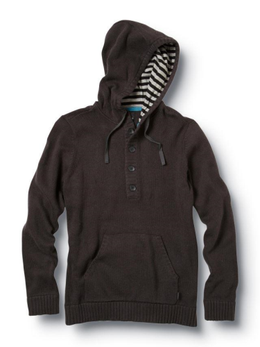 Quiksilver Invader Hooded Sweater - Black - Mens Sweatshirt