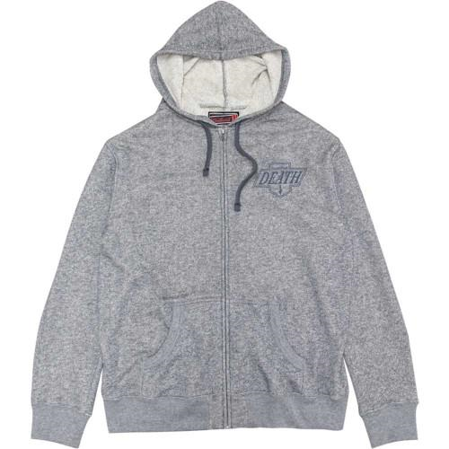 Deathwish Death Kings Zip Hoodie - Grey - Men's Sweatshirt
