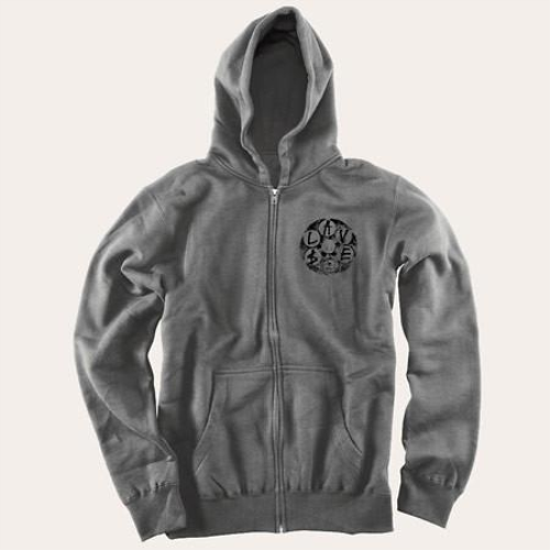 Slave Loaded Zip Hood - Grey - Sweatshirt