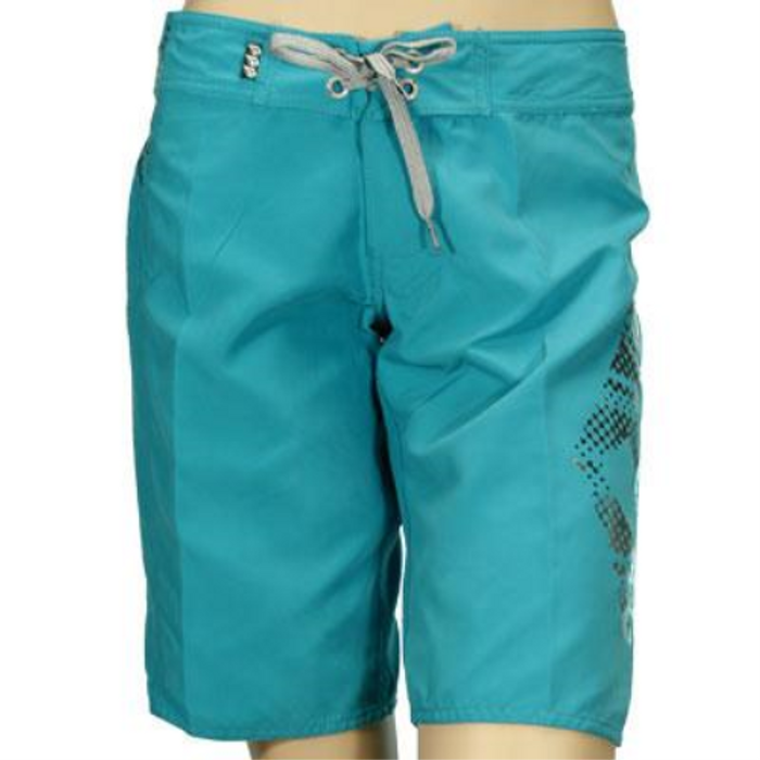 Volcom Ladies Boardshorts Stone Filter 11" Teal - Women's Bathing Suit - Size 1