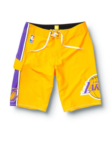 Quiksilver Lakers NBA 22" Boardshorts - Yellow - Mens Boardshorts