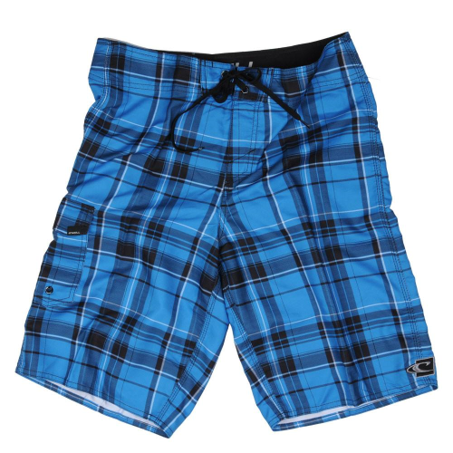 O'Neill Santa Cruz Plaid 2 - Blue - Mens Boardshorts
