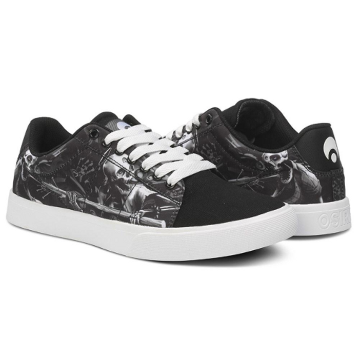 Osiris Rebound VLC - Black/White/Haunted - Men's Skateboard Shoes