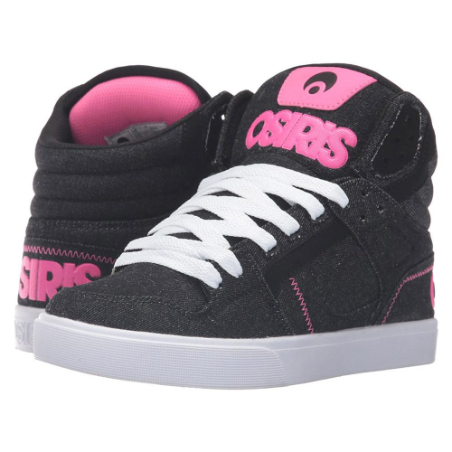 Osiris Clone - Black/Denim/Pink - Women's Skateboard Shoes