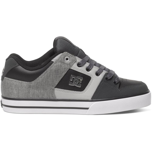 DC Pure SE - Grey/Black/Grey GBG - Men's Skateboard Shoes