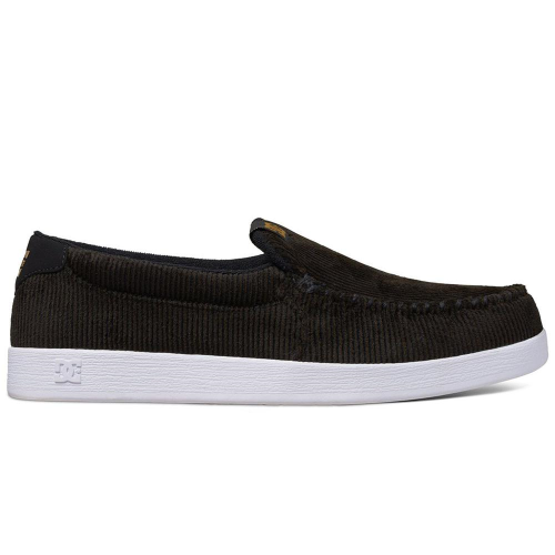 DC Villain TX Slip-On - Black/Gold (BG3) - Men's Skateboard Shoes