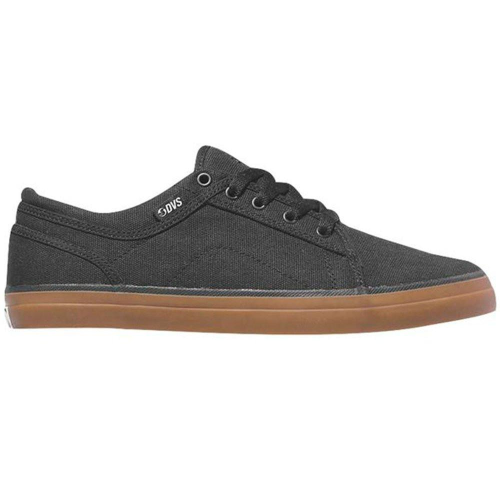 DVS Aversa - Black/Gum Canvas Textile 002 - Skateboard Shoes