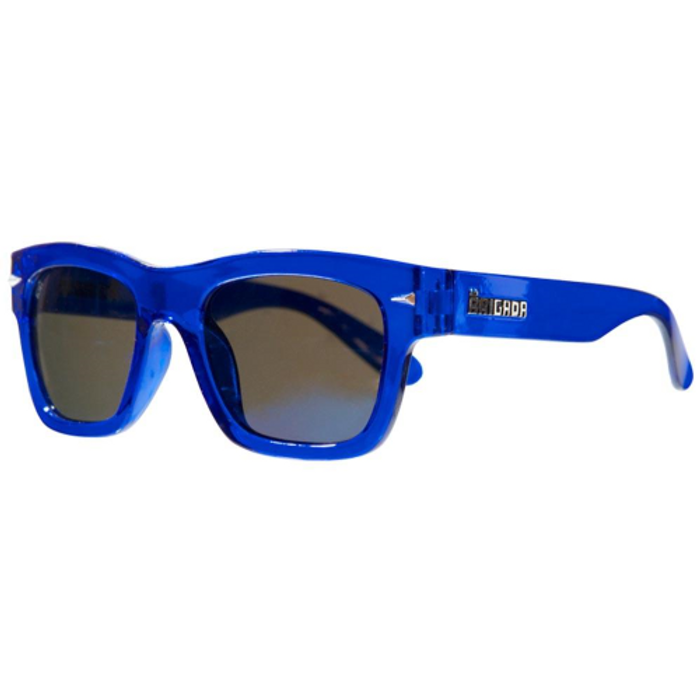 Brigada Big Shot - Clear/Blue w/ Blue Lens - Sunglasses