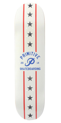 Primitive Dare Devil - White - 8.75 - Skateboard Deck