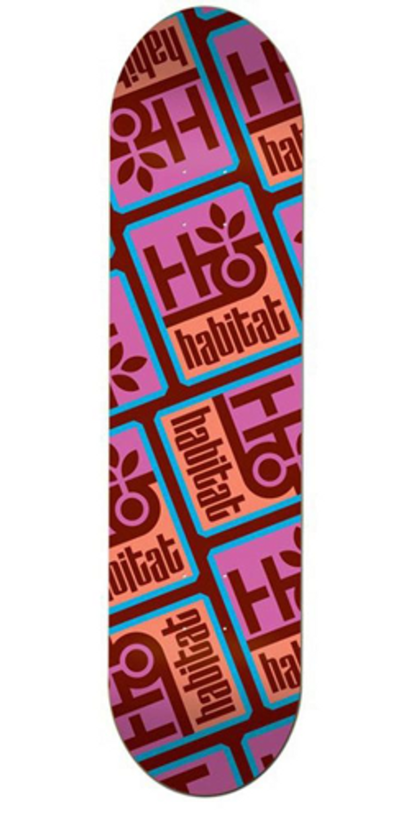 Habitat Pod Compressed Large - Red/Pink - 8.25in - Skateboard Deck