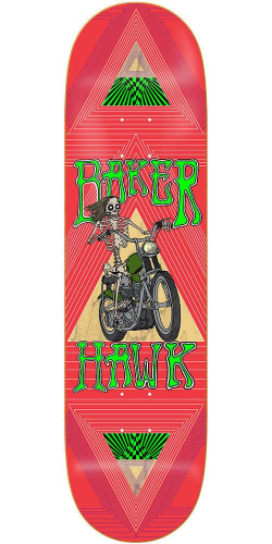 Baker Riley Hawk Geometry - Red - 8.25in - Skateboard Deck