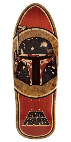 Santa Cruz Star Wars Boba Fett Inlay Collectible - Brown/Natural - 10.35in x 31.0in - Skateboard Deck