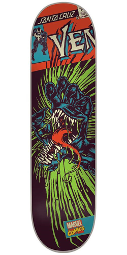 Santa Cruz Marvel Venom Hand - Black - 32.0in x 8.375in - Skateboard Deck