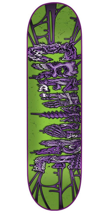 Creature Catacombs SM - Green/Purple - 7.5in x 31in - Skateboard Deck