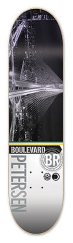 BLVD Petersen Cityscape - Grey/Multi - 8.5 - Skateboard Deck