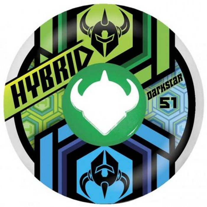 Darkstar Link Hybrid - Green/Blue - 51mm - Skateboard Wheels (Set of 4)