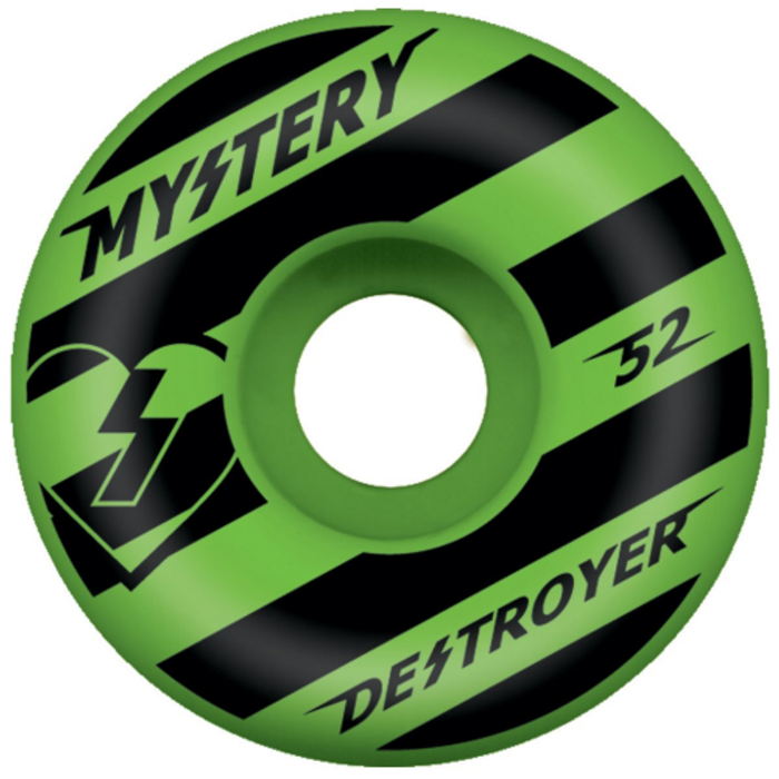 Mystery Destroyer - Green/Black - 52mm - Skateboard Wheels (Set of 4)
