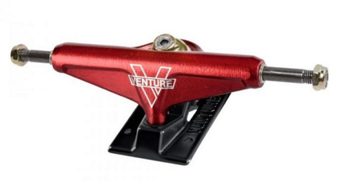 Venture Heist V-Light High - Red/Black - 5.0 - Skateboard Trucks (Set of 2)